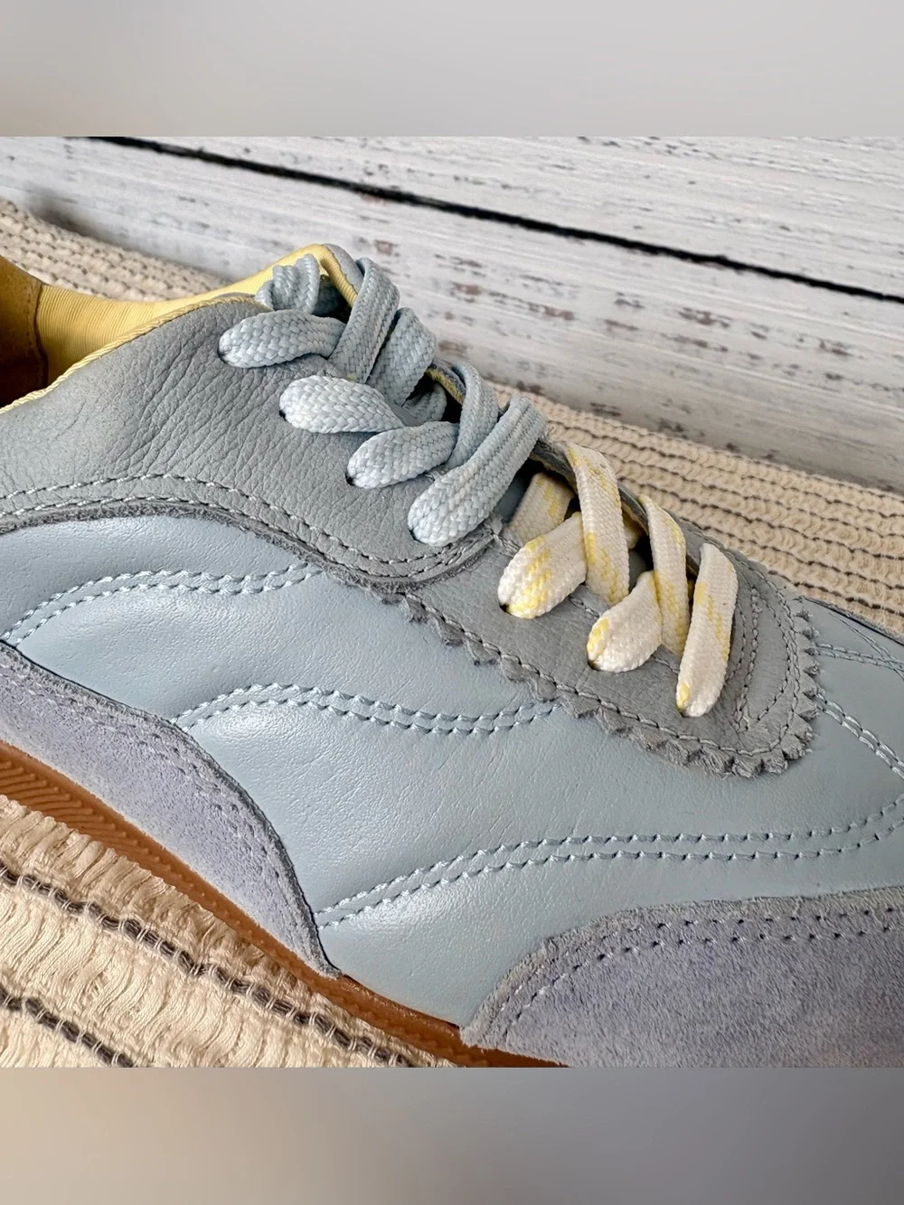Dolce Vita Light Blue Retro Gum Sole Sneakers Size 8 NWOT